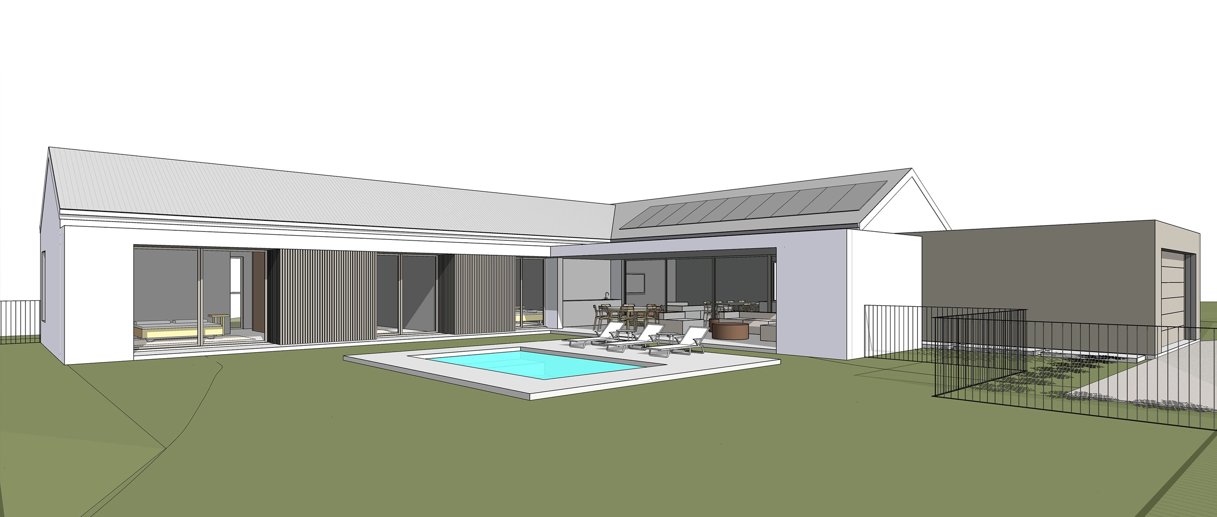 Render supplied with flat materials